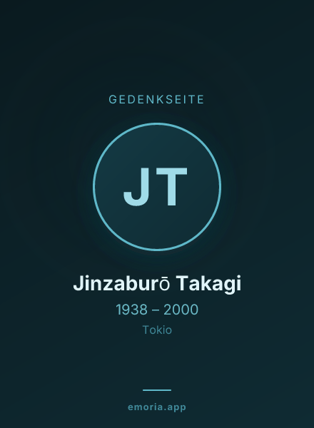 Gedenkportrait von Jinzaburō Takagi