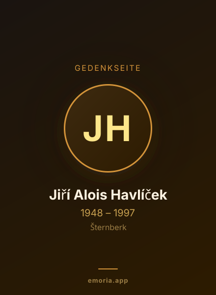 Gedenkportrait von Jiří Alois Havlíček