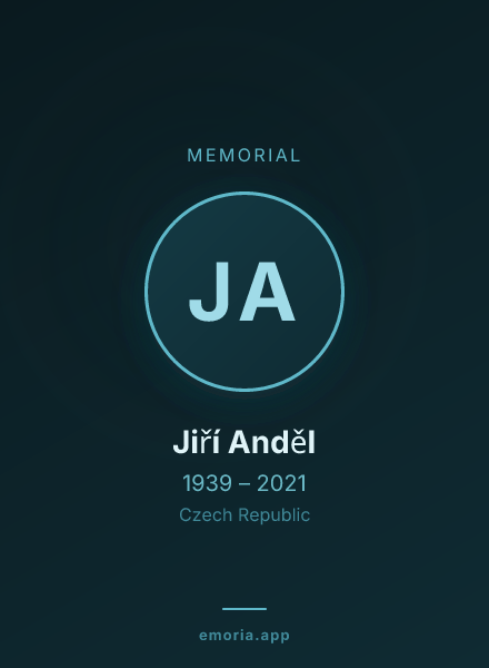 Memorial portrait of Jiří Anděl