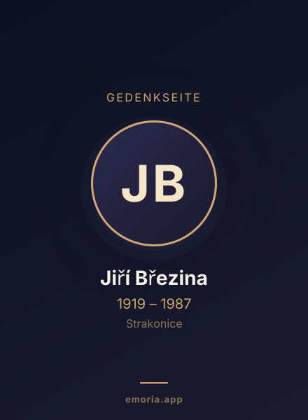 Gedenkportrait von Jiří Březina