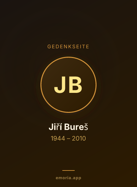 Gedenkportrait von Jiří Bureš