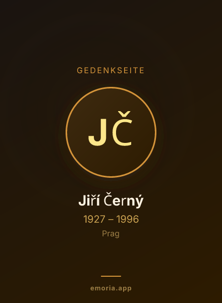 Gedenkportrait von Jiří Černý