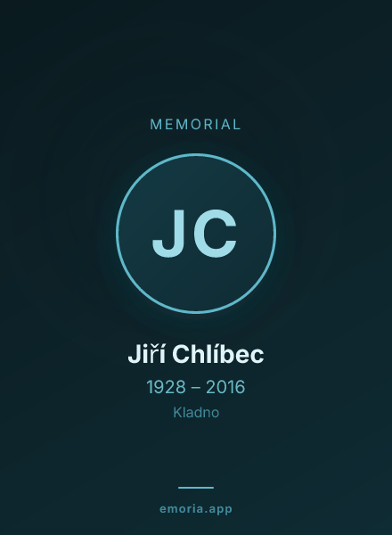 Memorial portrait of Jiří Chlíbec