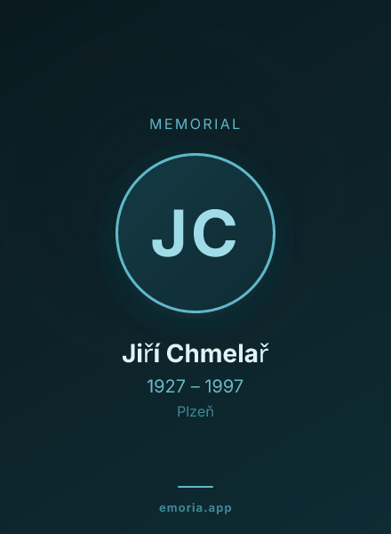 Memorial portrait of Jiří Chmelař
