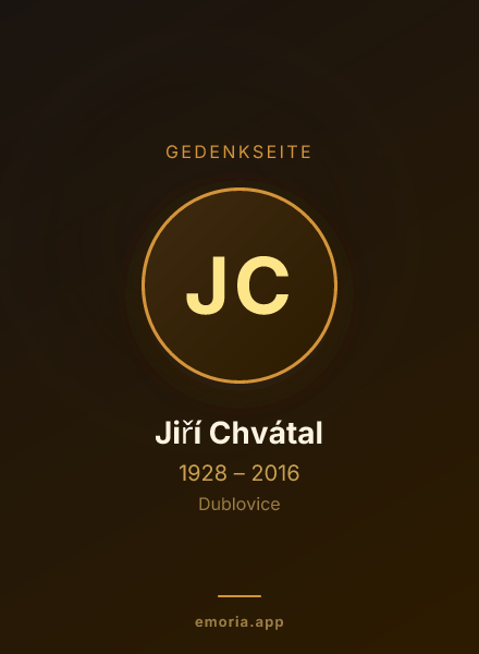 Gedenkportrait von Jiří Chvátal