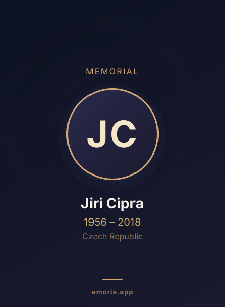 Memorial portrait of Jiri Cipra