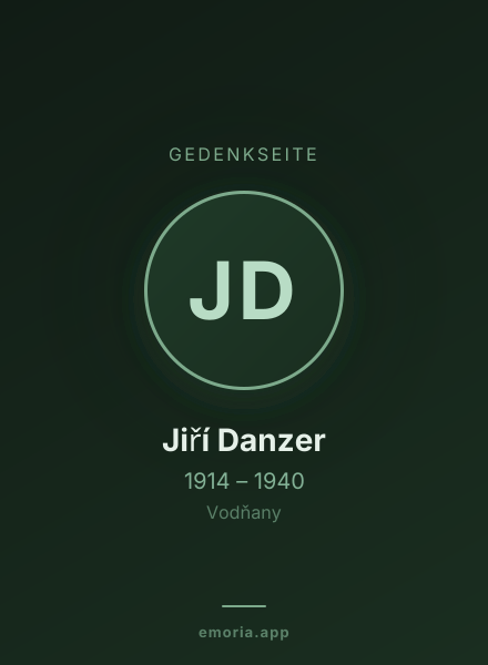 Gedenkportrait von Jiří Danzer