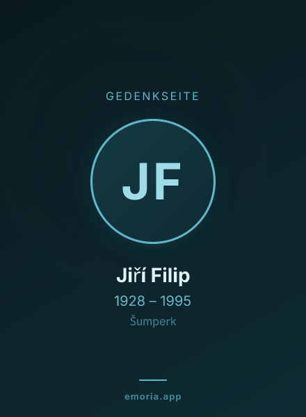 Gedenkportrait von Jiří Filip