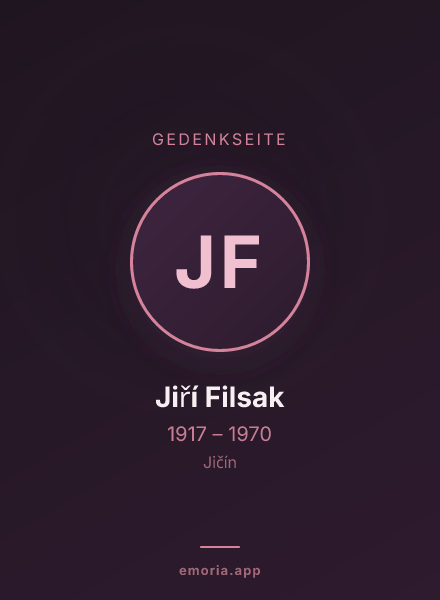 Gedenkportrait von Jiří Filsak