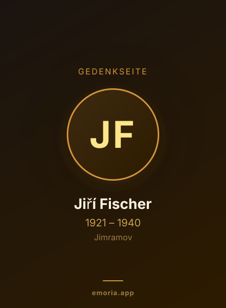 Gedenkportrait von Jiří Fischer