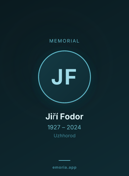 Memorial portrait of Jiří Fodor