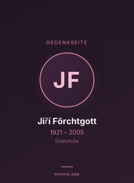 Gedenkportrait von Jiří Förchtgott