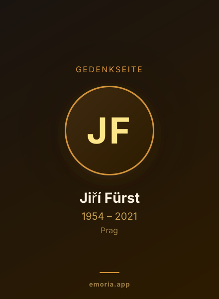 Gedenkportrait von Jiří Fürst