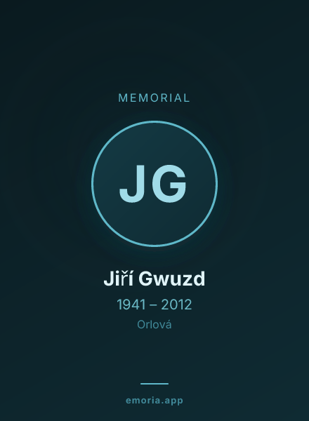 Memorial portrait of Jiří Gwuzd