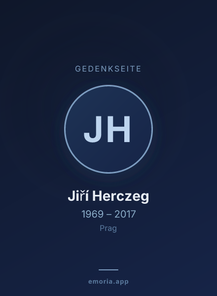 Gedenkportrait von Jiří Herczeg