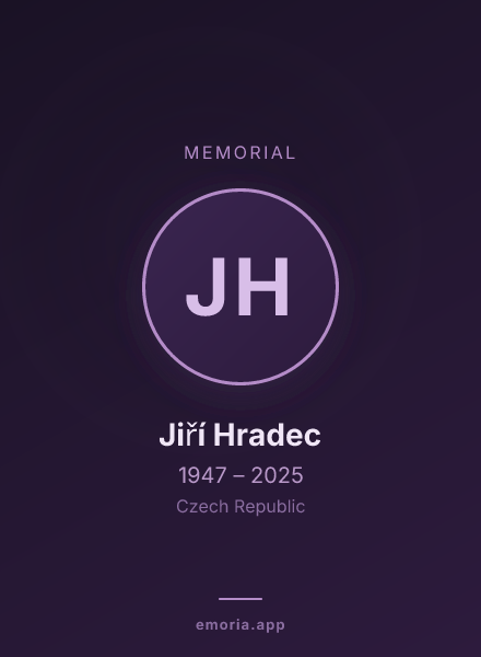 Memorial portrait of Jiří Hradec