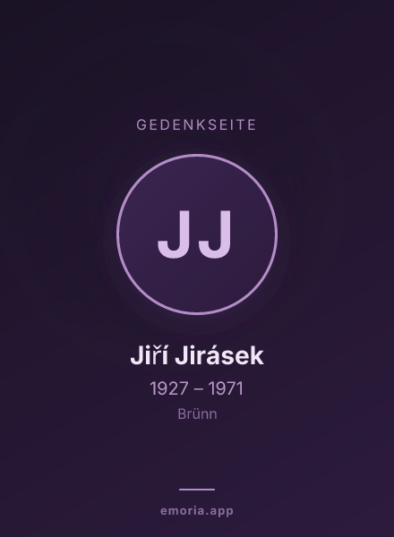 Gedenkportrait von Jiří Jirásek