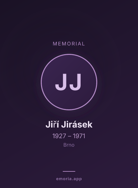 Memorial portrait of Jiří Jirásek