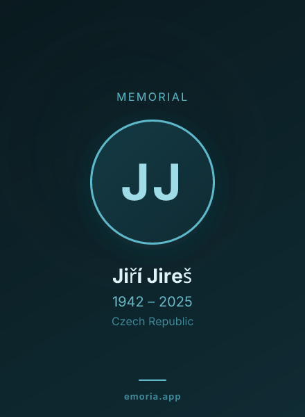 Memorial portrait of Jiří Jireš
