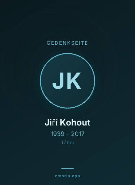 Gedenkportrait von Jiří Kohout