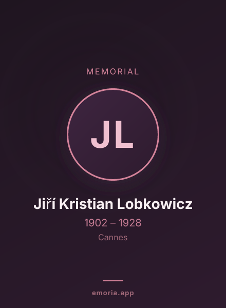 Memorial portrait of Jiří Kristian Lobkowicz