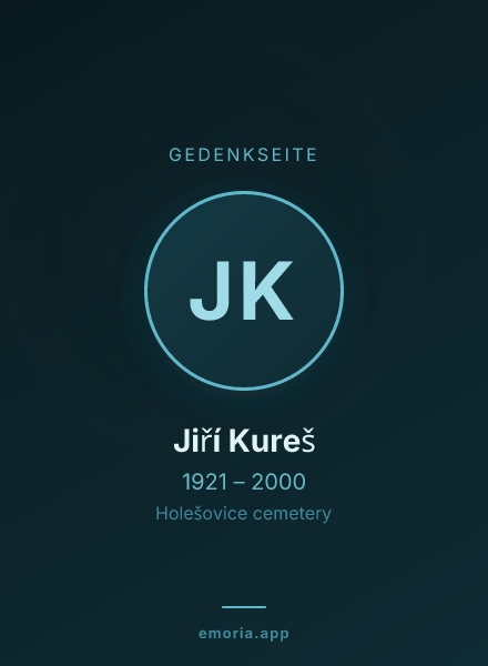 Gedenkportrait von Jiří Kureš