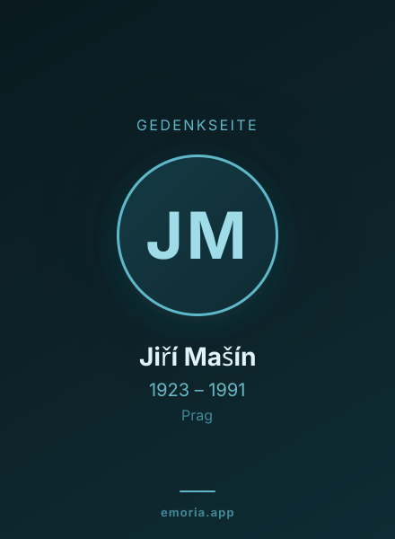Gedenkportrait von Jiří Mašín