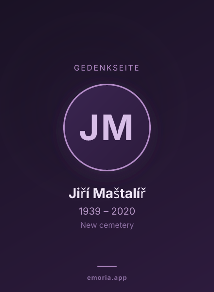 Gedenkportrait von Jiří Maštalíř