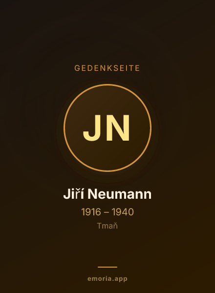 Gedenkportrait von Jiří Neumann