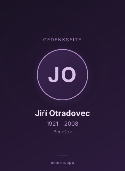 Gedenkportrait von Jiří Otradovec