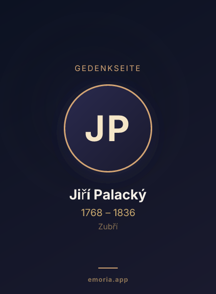 Gedenkportrait von Jiří Palacký