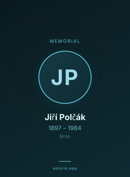 Memorial portrait of Jiří Polčák