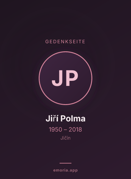 Gedenkportrait von Jiří Polma