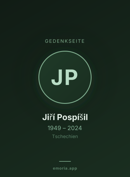 Gedenkportrait von Jiří Pospíšil