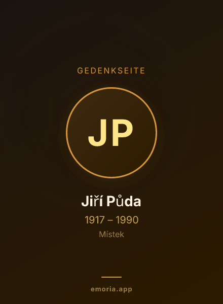 Gedenkportrait von Jiří Půda
