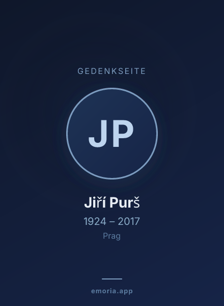 Gedenkportrait von Jiří Purš