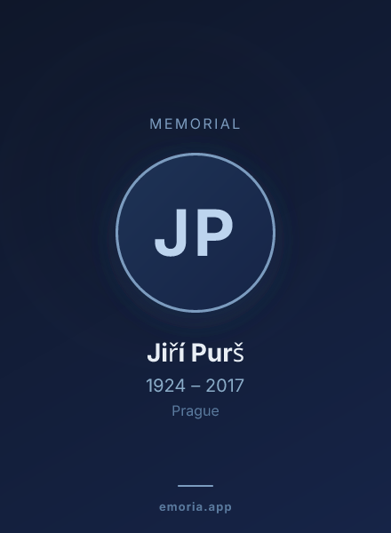 Memorial portrait of Jiří Purš