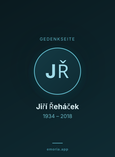 Gedenkportrait von Jiří Řeháček