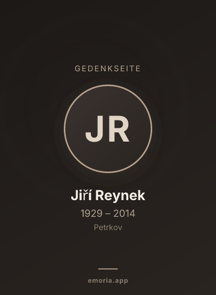 Gedenkportrait von Jiří Reynek