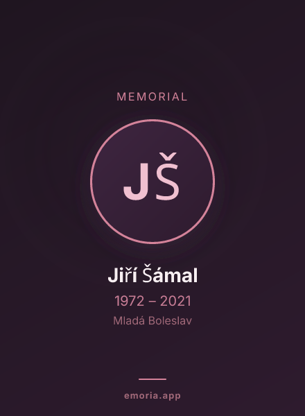 Memorial portrait of Jiří Šámal