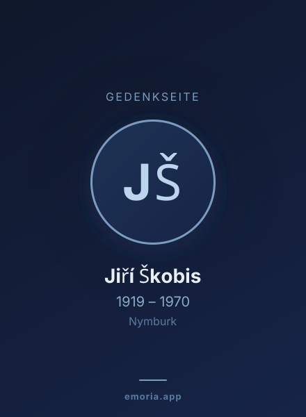Gedenkportrait von Jiří Škobis
