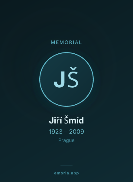 Memorial portrait of Jiří Šmíd