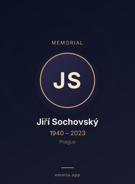 Memorial portrait of Jiří Sochovský