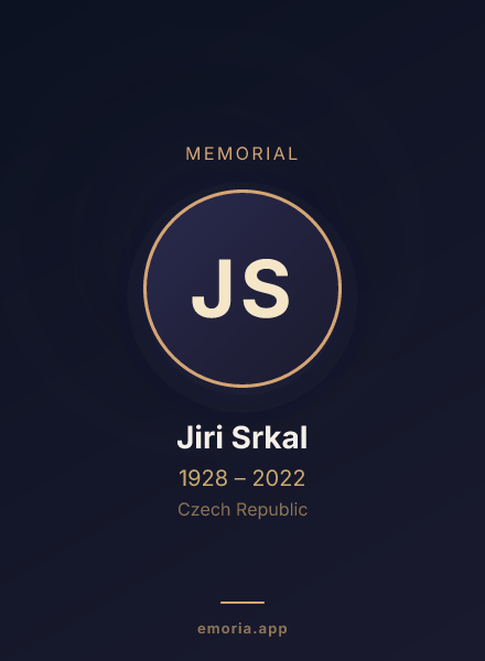 Memorial portrait of Jiri Srkal