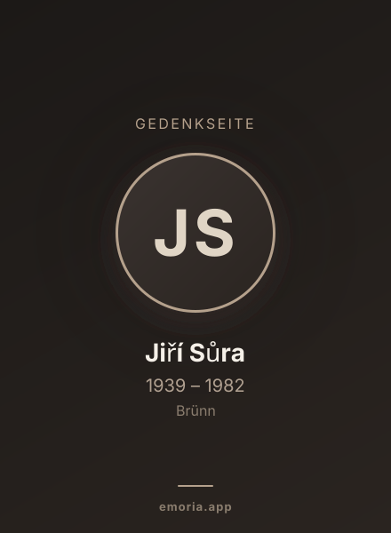 Gedenkportrait von Jiří Sůra