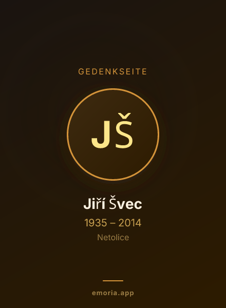 Gedenkportrait von Jiří Švec