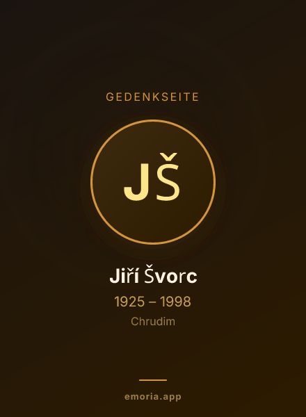 Gedenkportrait von Jiří Švorc