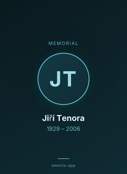 Memorial portrait of Jiří Tenora
