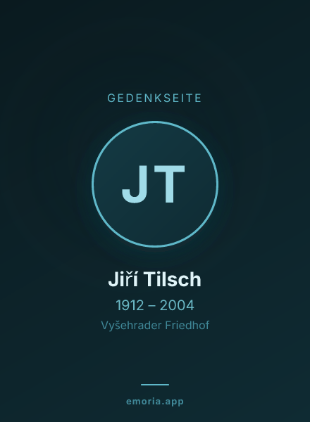 Gedenkportrait von Jiří Tilsch