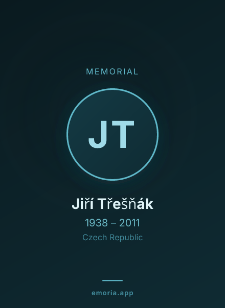 Memorial portrait of Jiří Třešňák